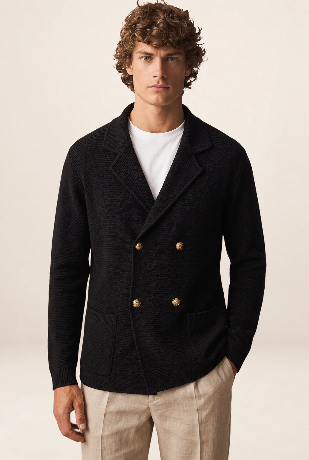 Men's Knit Cardigan Sweater