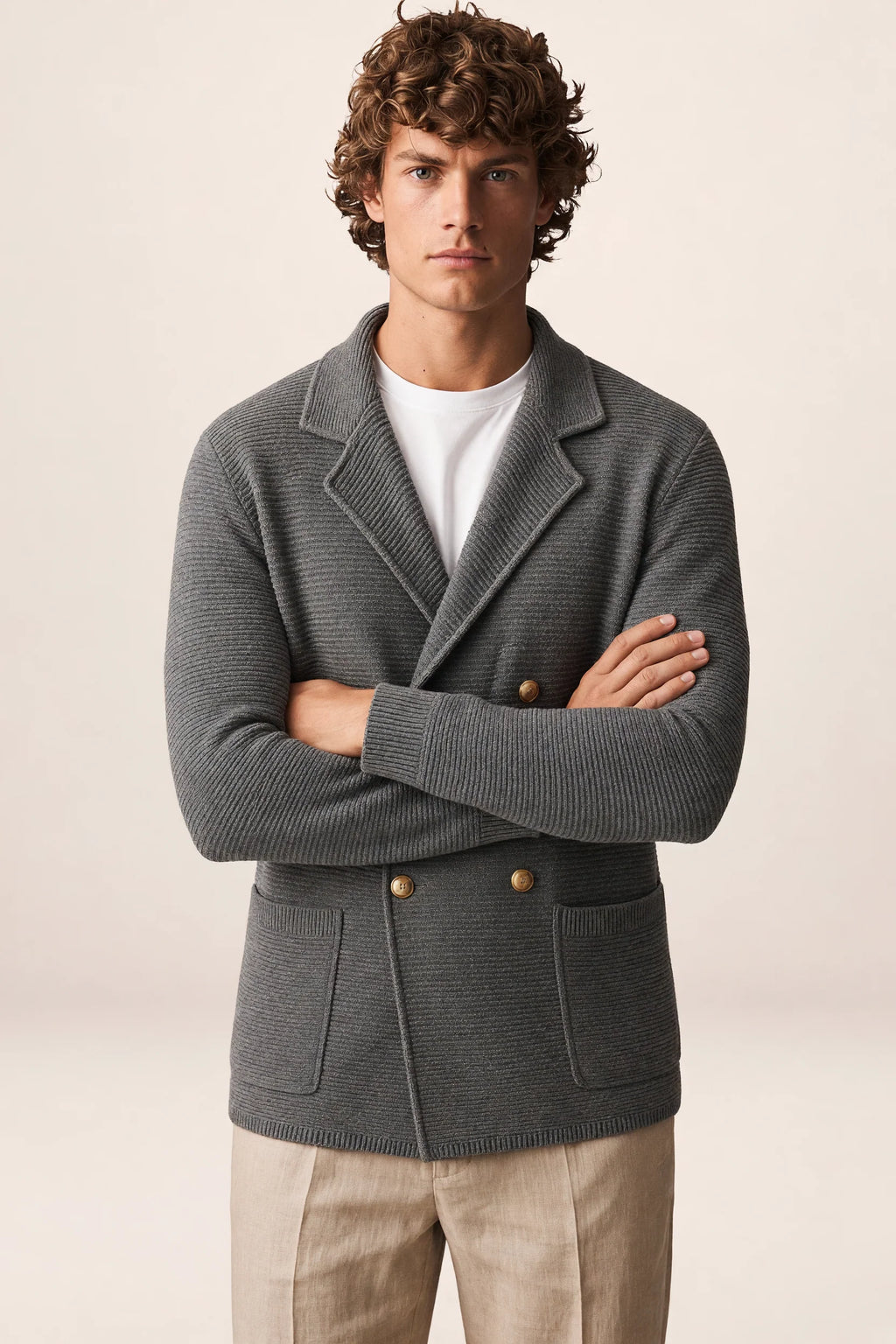 Men's Knit Cardigan Sweater