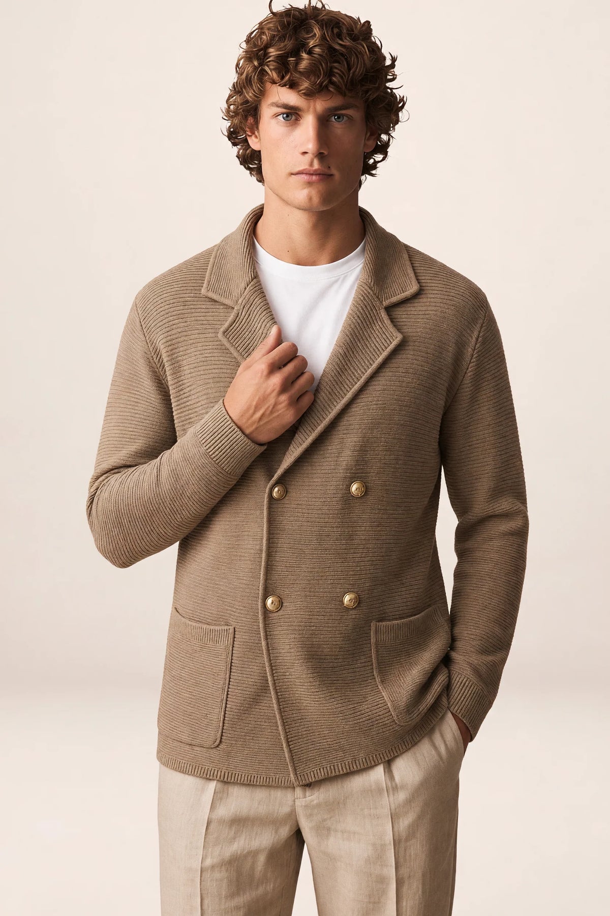 Men's Knit Cardigan Sweater