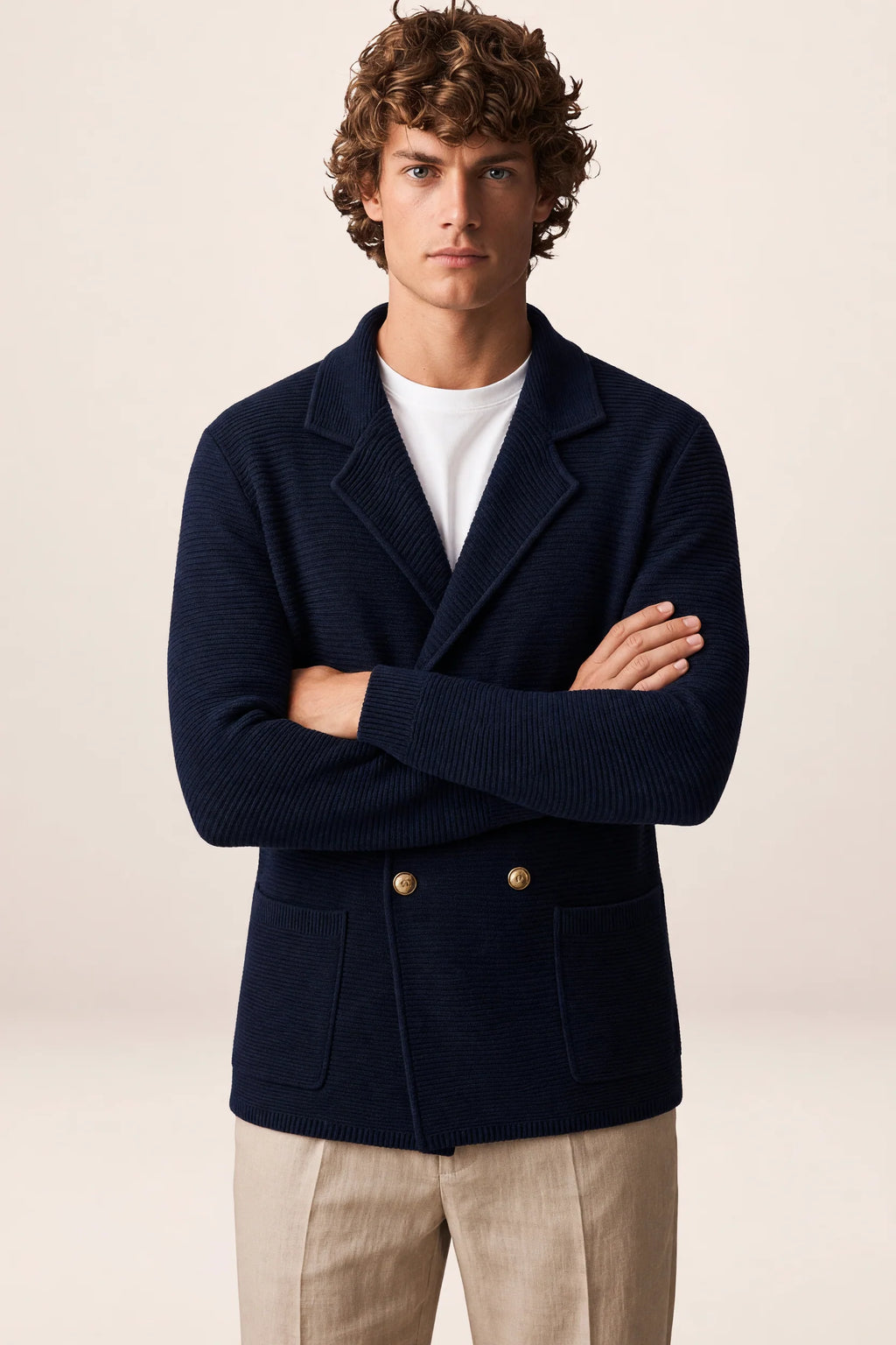 Men's Knit Cardigan Sweater
