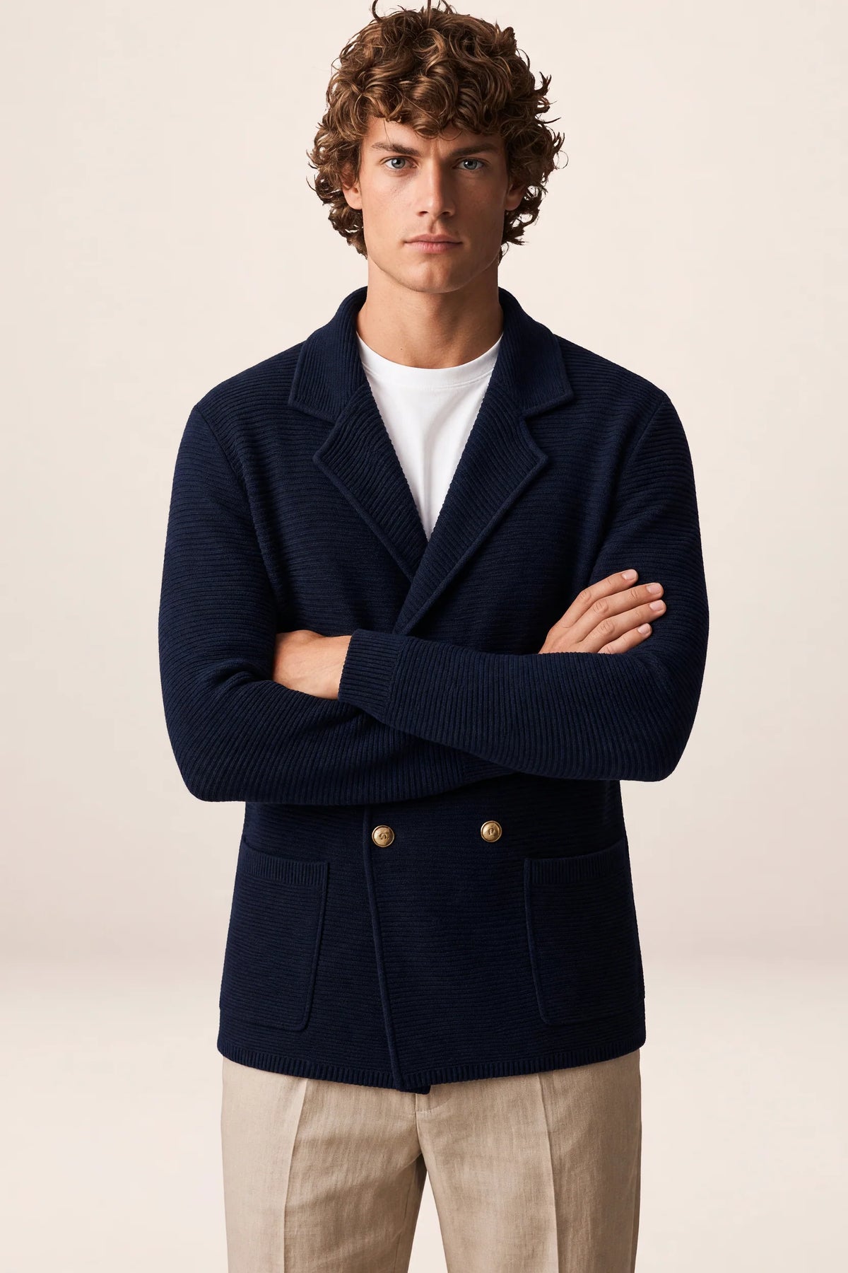 Men's Knit Cardigan Sweater