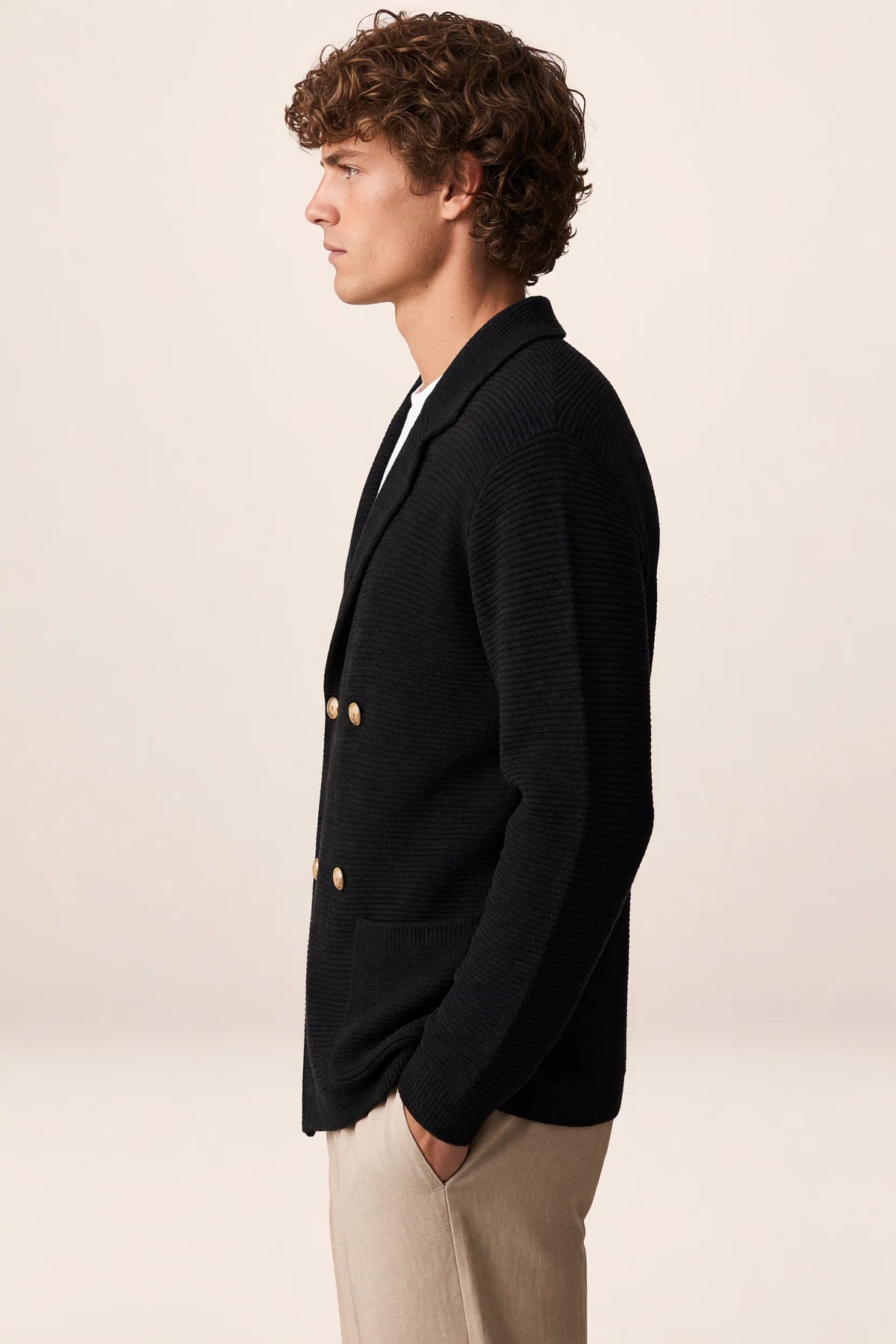 Men's Knit Cardigan Sweater