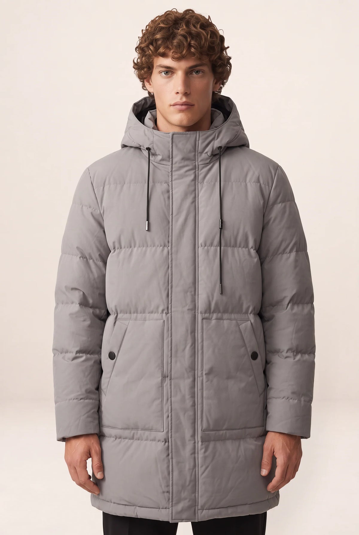 Men's Parka Jacket | Hooded Padded Winter Coat with Adjustable Fit | Insulation for Cold Weather Comfort