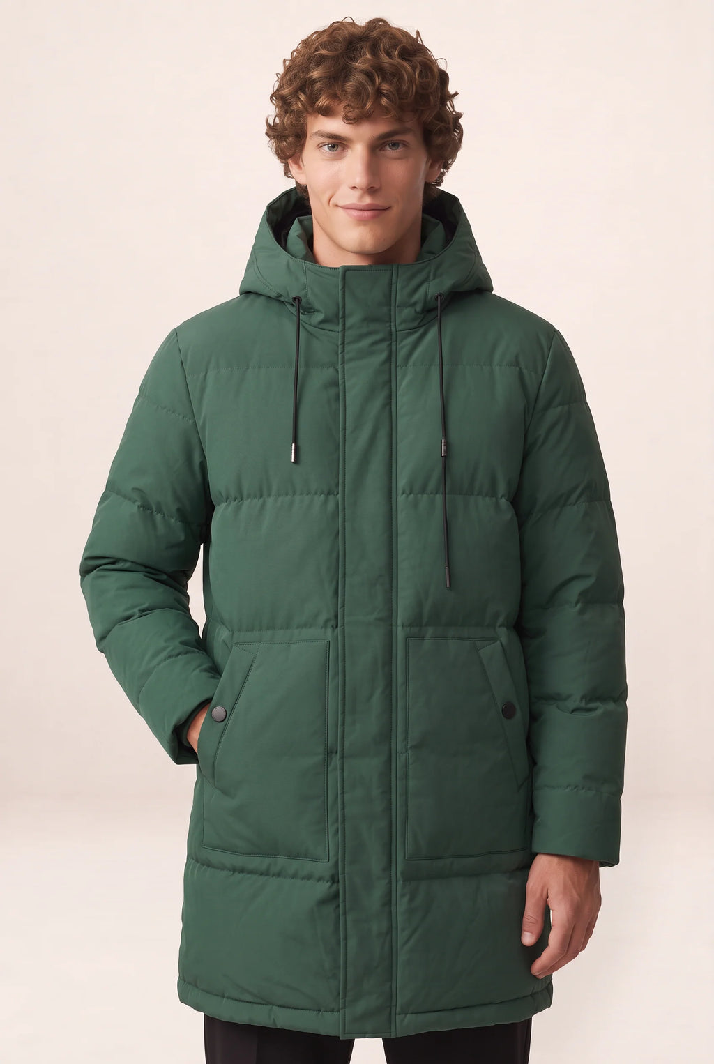 Men's Parka Jacket | Hooded Padded Winter Coat with Adjustable Fit | Insulation for Cold Weather Comfort