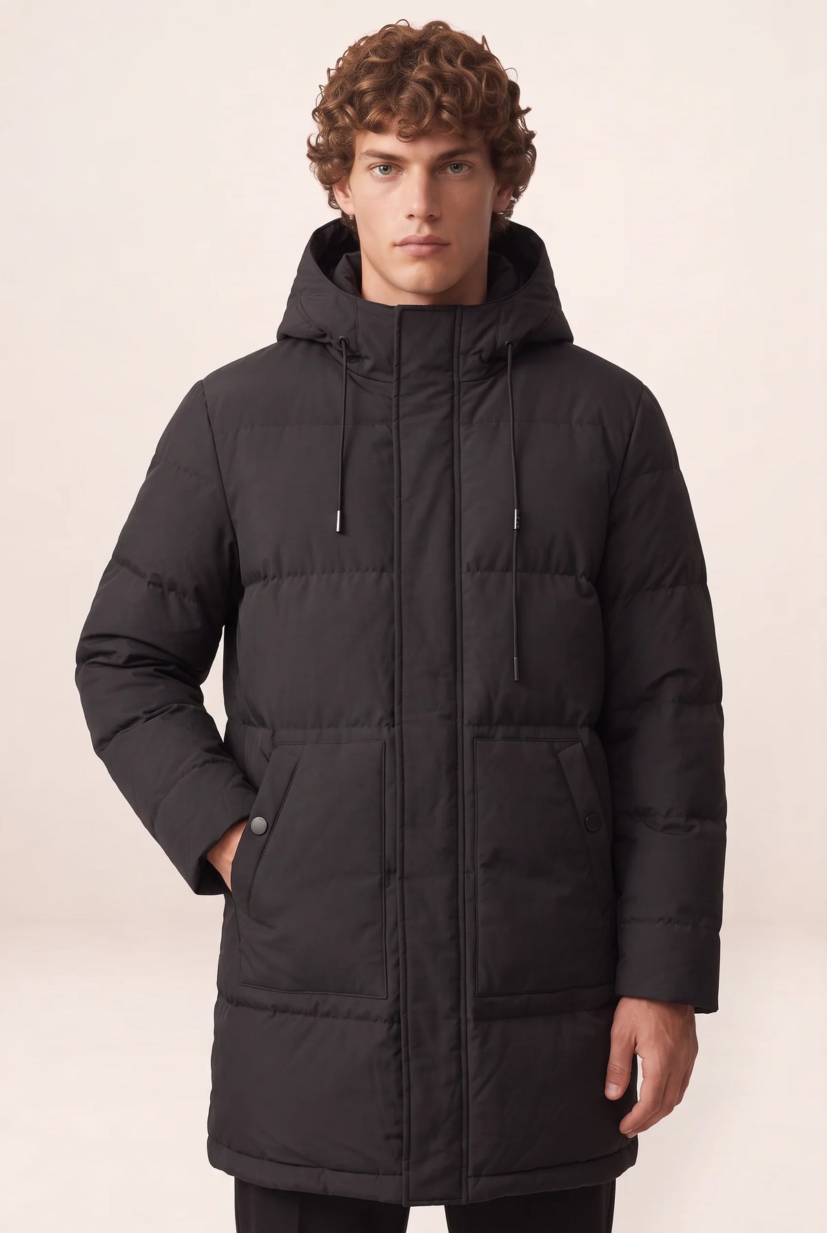 Men's Parka Jacket | Hooded Padded Winter Coat with Adjustable Fit | Insulation for Cold Weather Comfort