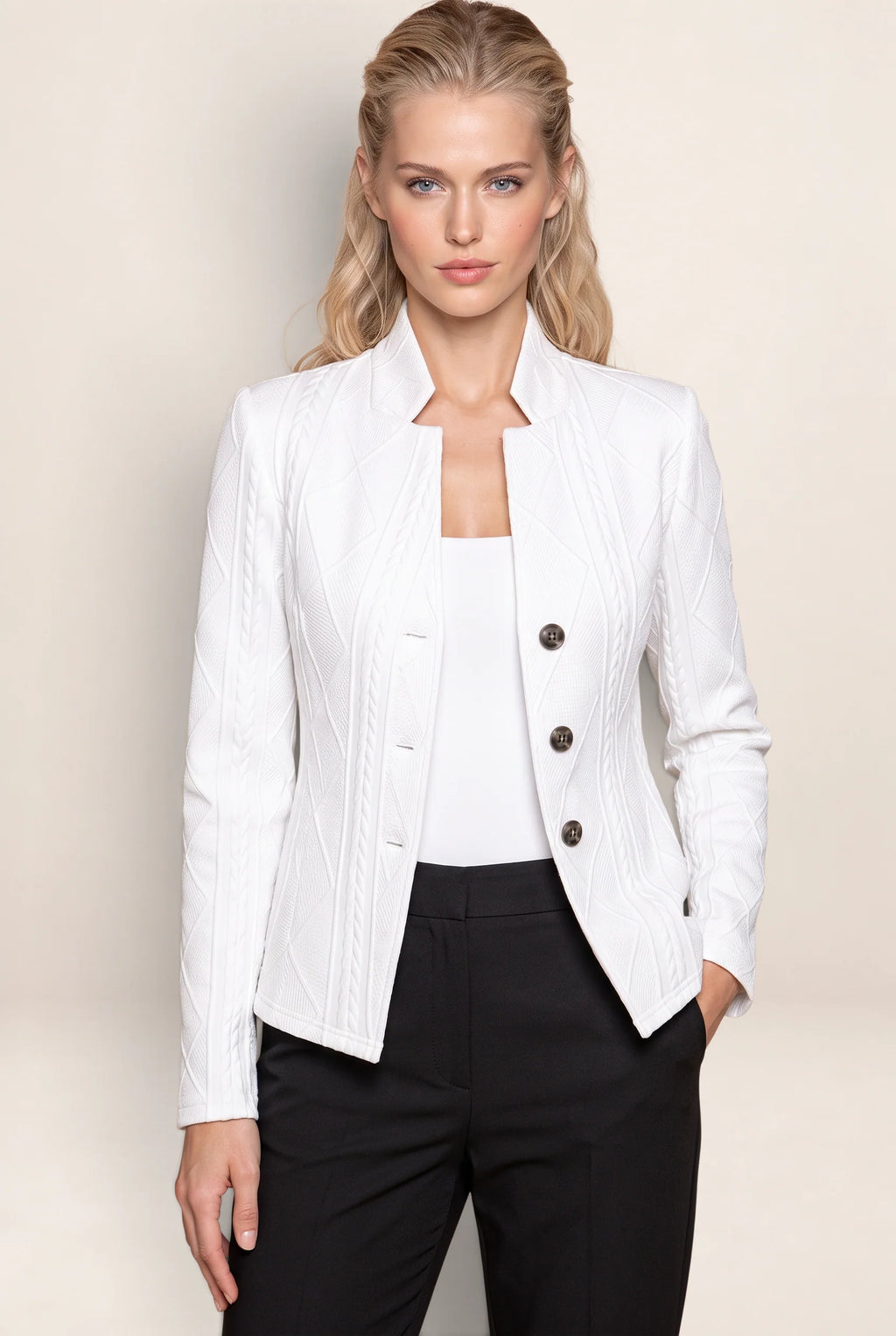 Women's Blazer with Textured Fabric | Tailored Fit for Effortless Style