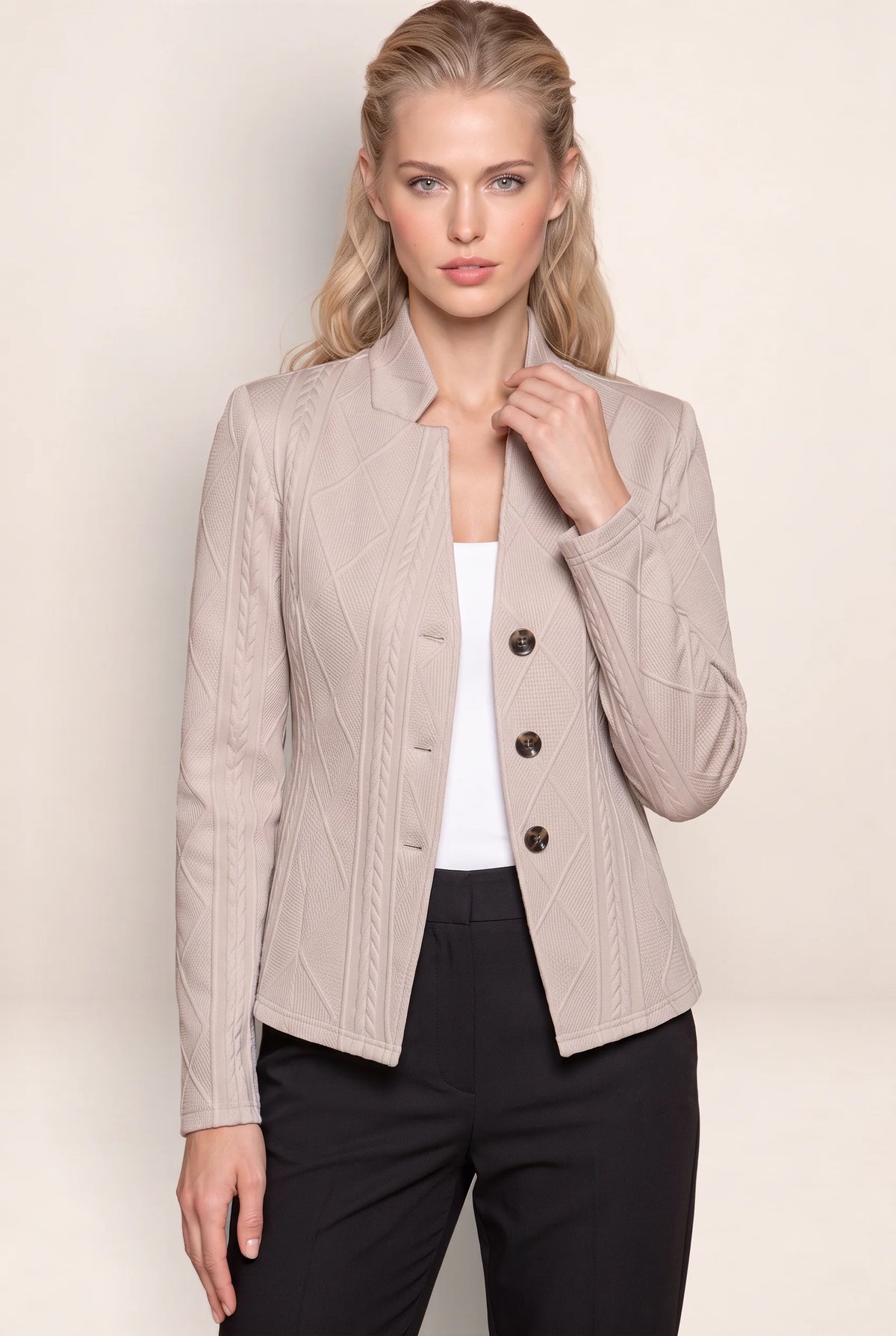 Women's Blazer with Textured Fabric | Tailored Fit for Effortless Style