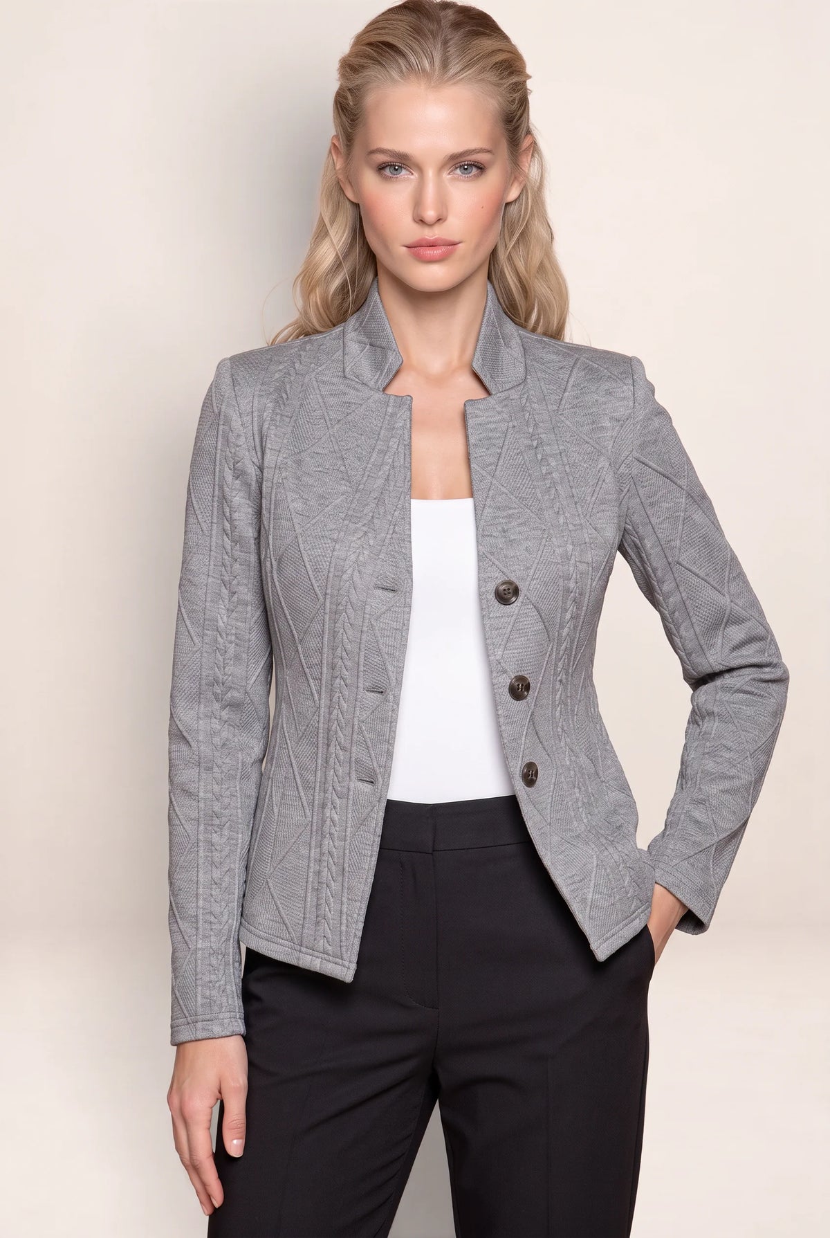 Women's Blazer with Textured Fabric | Tailored Fit for Effortless Style