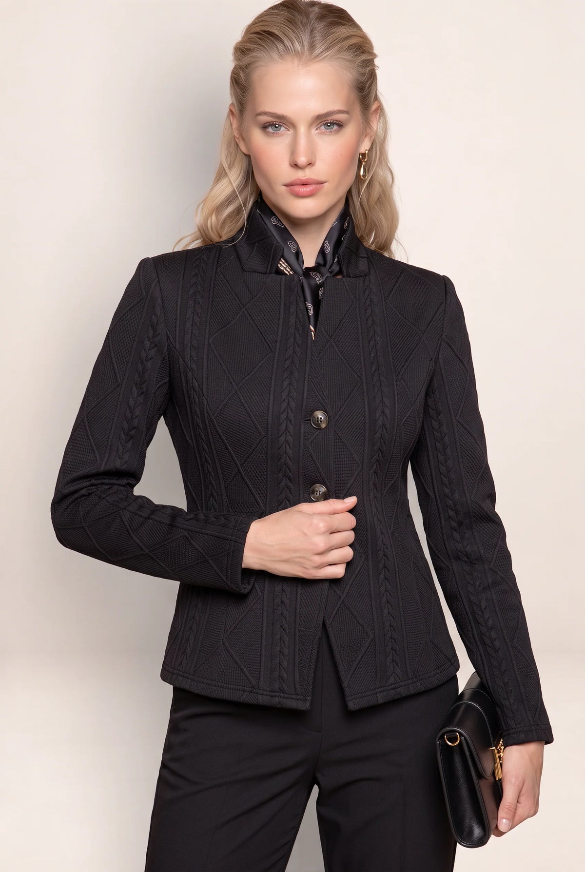 Women's Blazer with Textured Fabric | Tailored Fit for Effortless Style