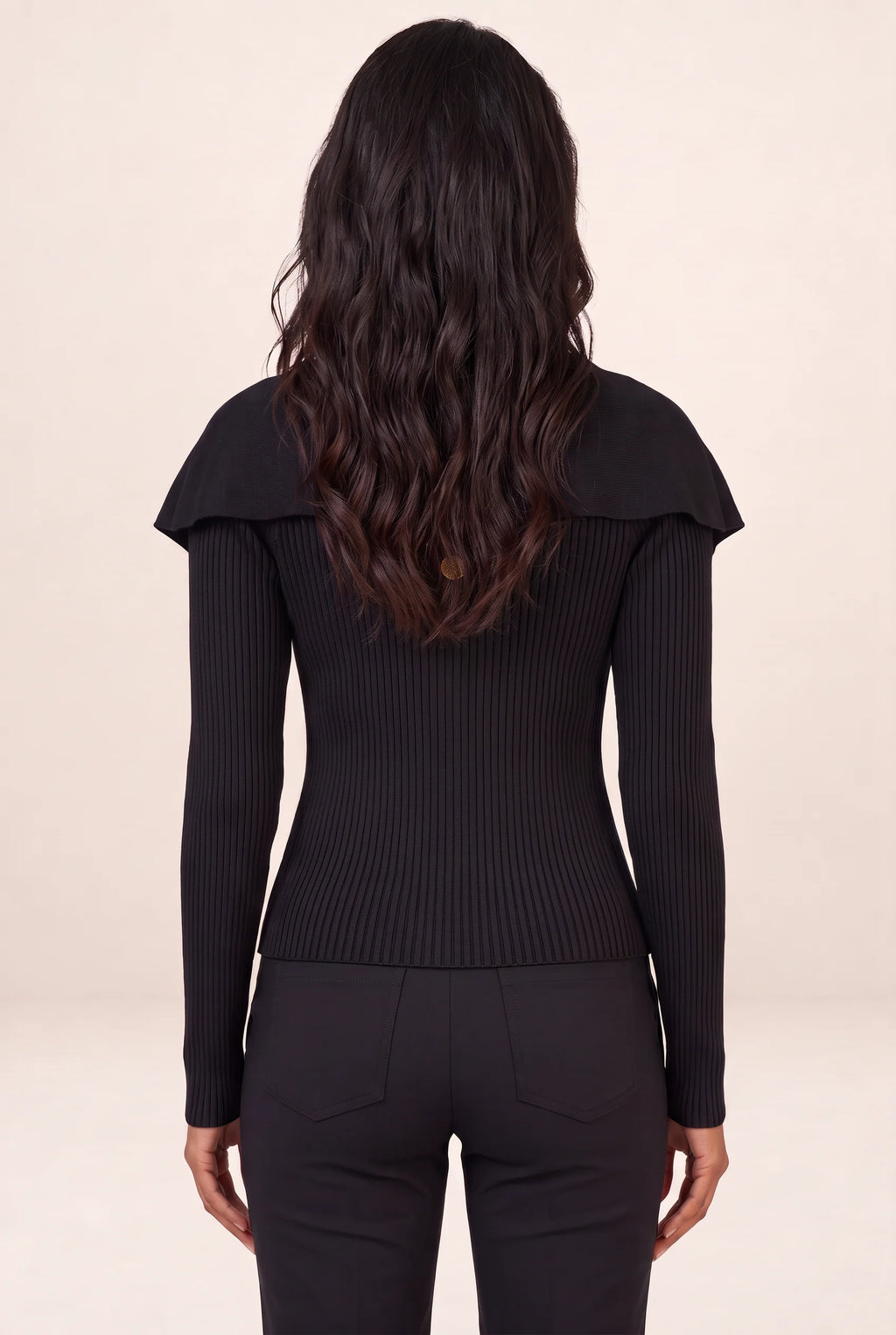 Women's Cardigan with Cape Collar & Gold Buttons | Chic Style for Effortless Outfits