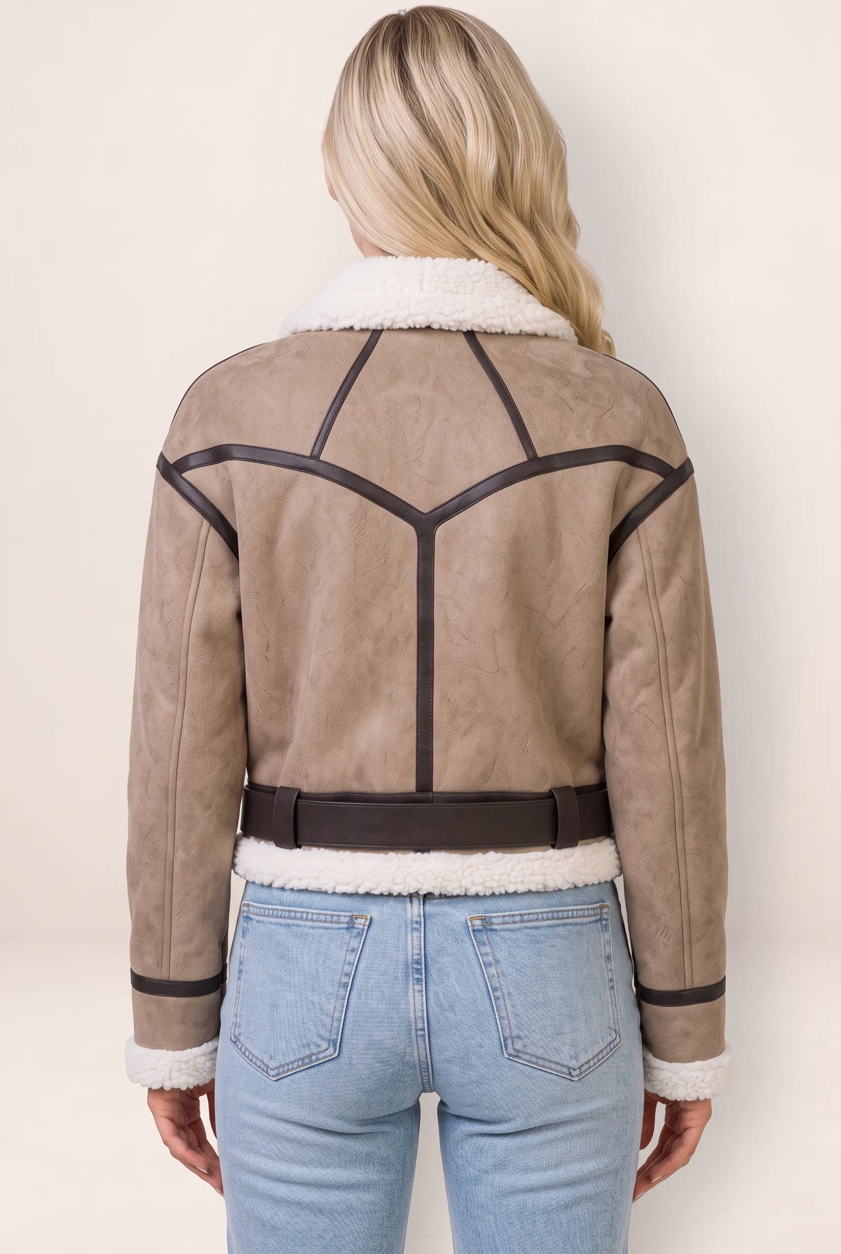 Women's Cropped Aviator Jacket