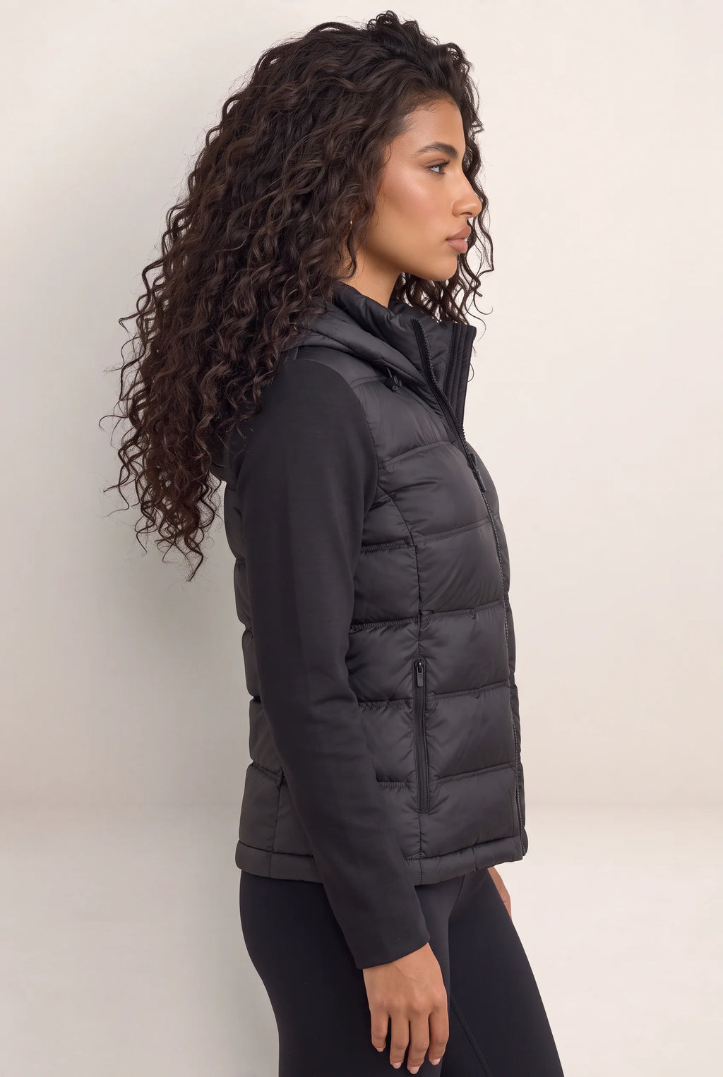 Women’s Hooded Puffer Jacket – Quilted Zip Up Winter Coat