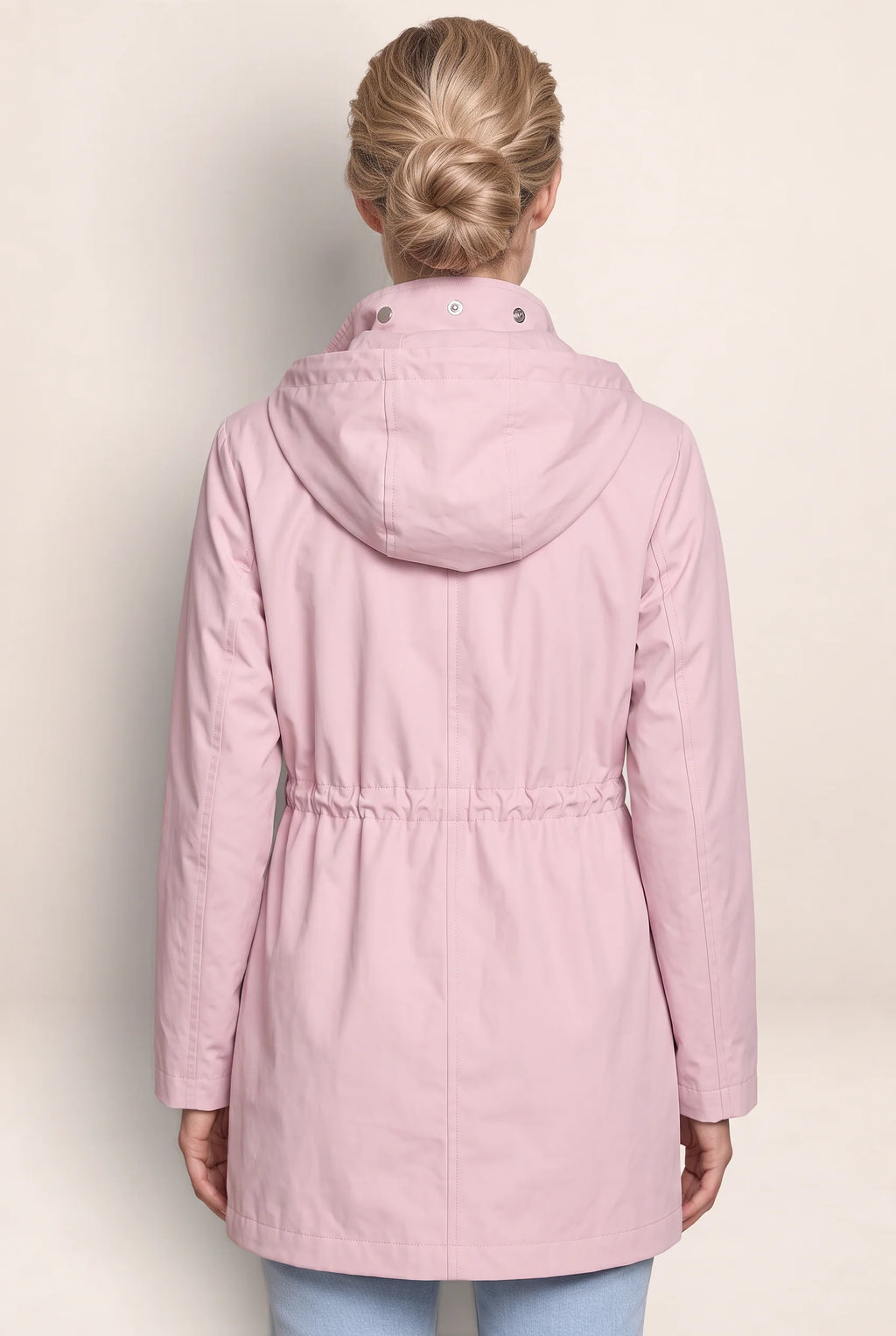 Women's Jacket with Hood & Adjustable Waist