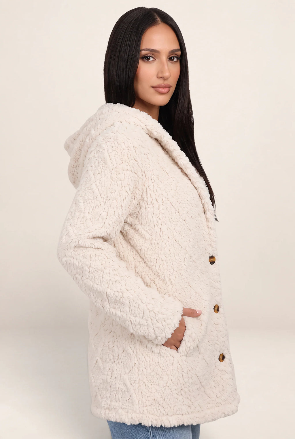 Women's Long Cardigan with Hooded Design | Plush Fleece for Ultimate Comfort in Autumn and Winter