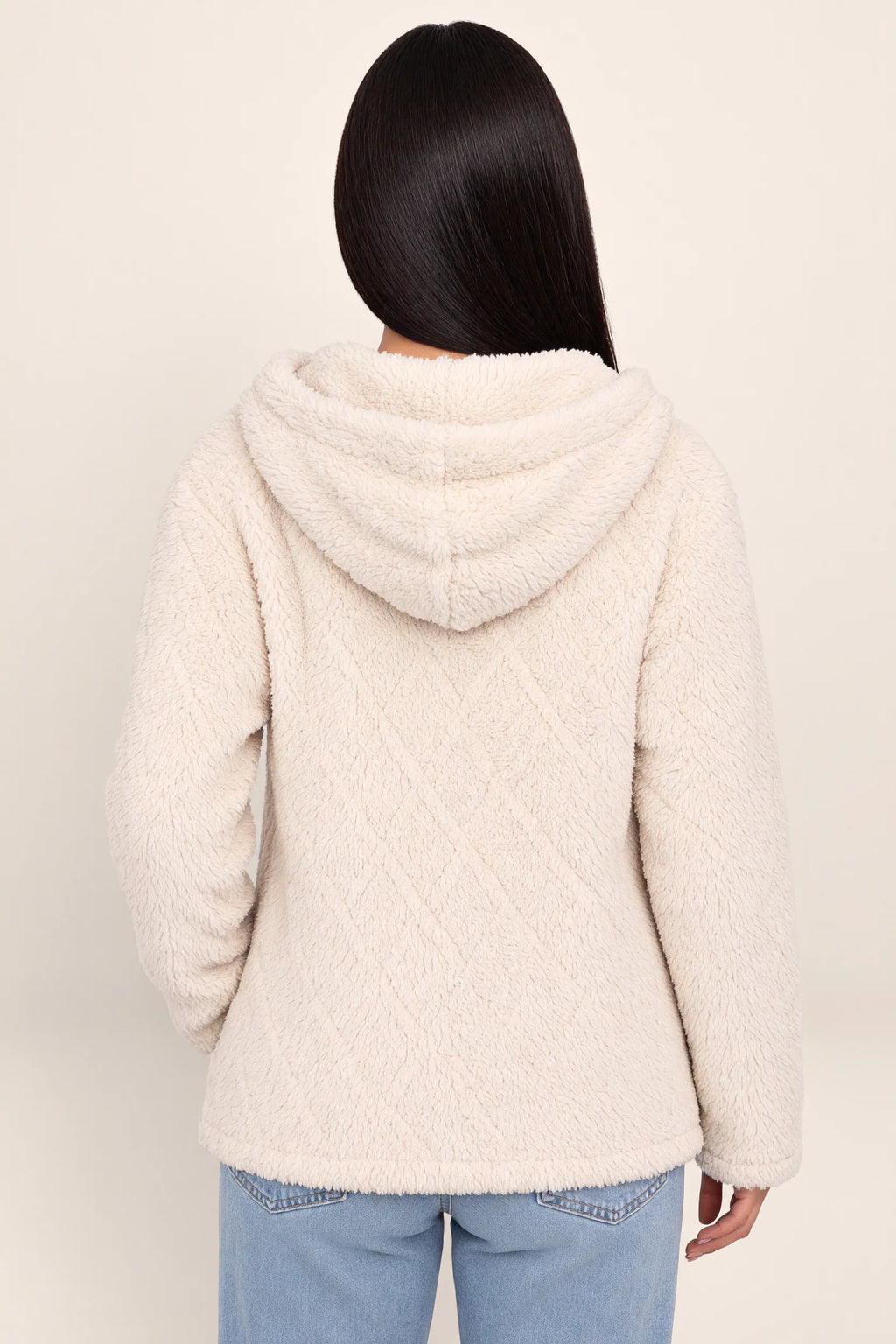 Women's Long Cardigan with Hooded Design | Plush Fleece for Ultimate Comfort in Autumn and Winter