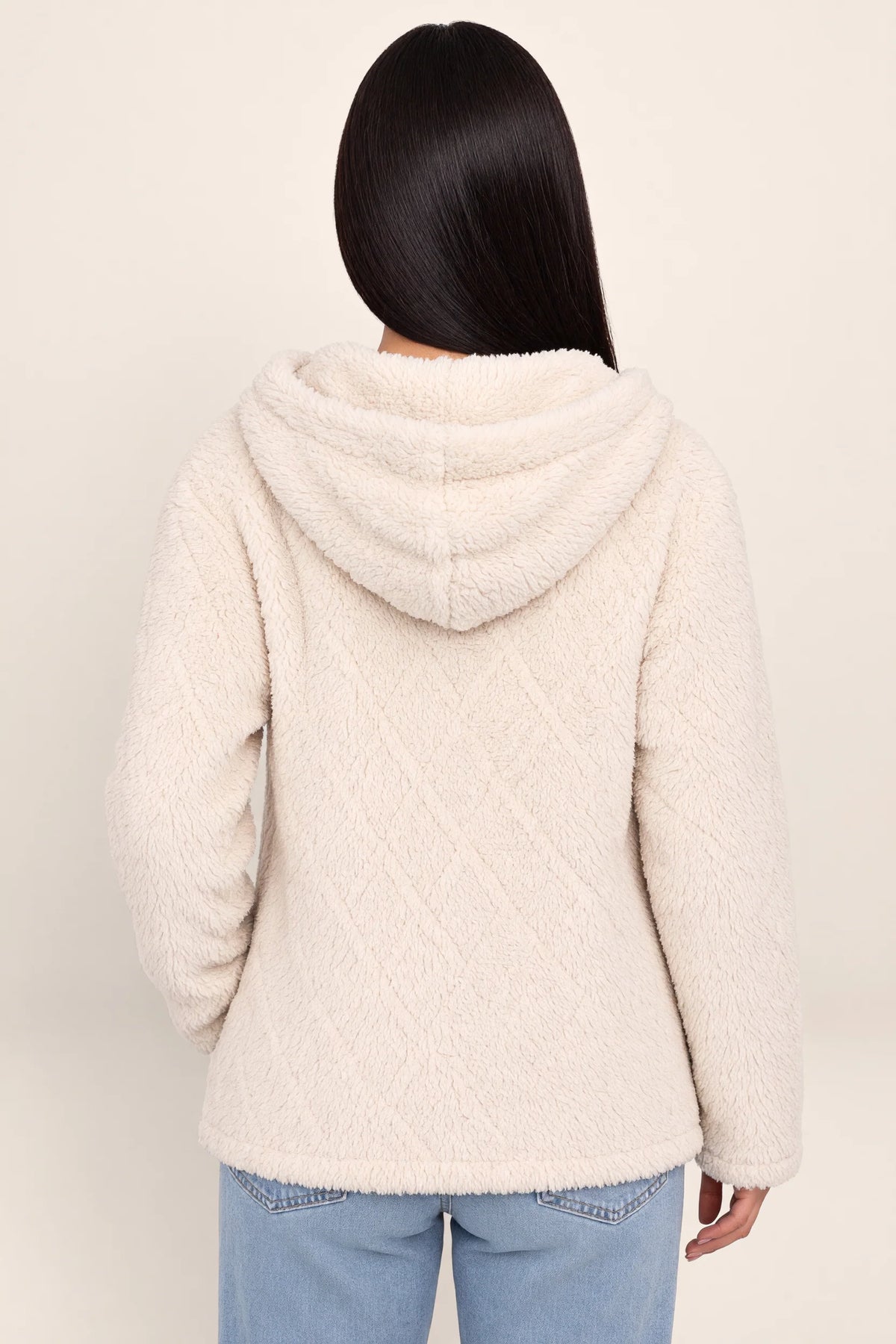 Women's Long Cardigan with Hooded Design | Plush Fleece for Ultimate Comfort in Autumn and Winter