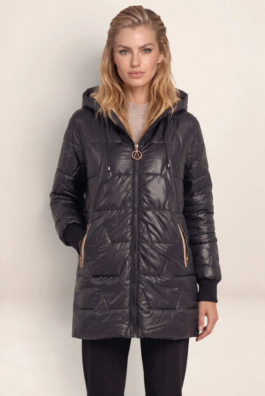 Women's Longline Hooded Puffer Coat for Ultimate Warmth
