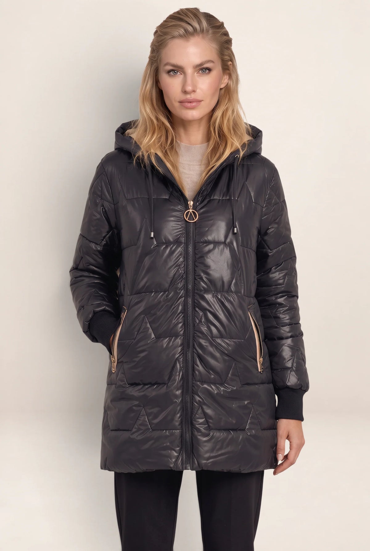 Women's Longline Hooded Puffer Coat for Ultimate Warmth
