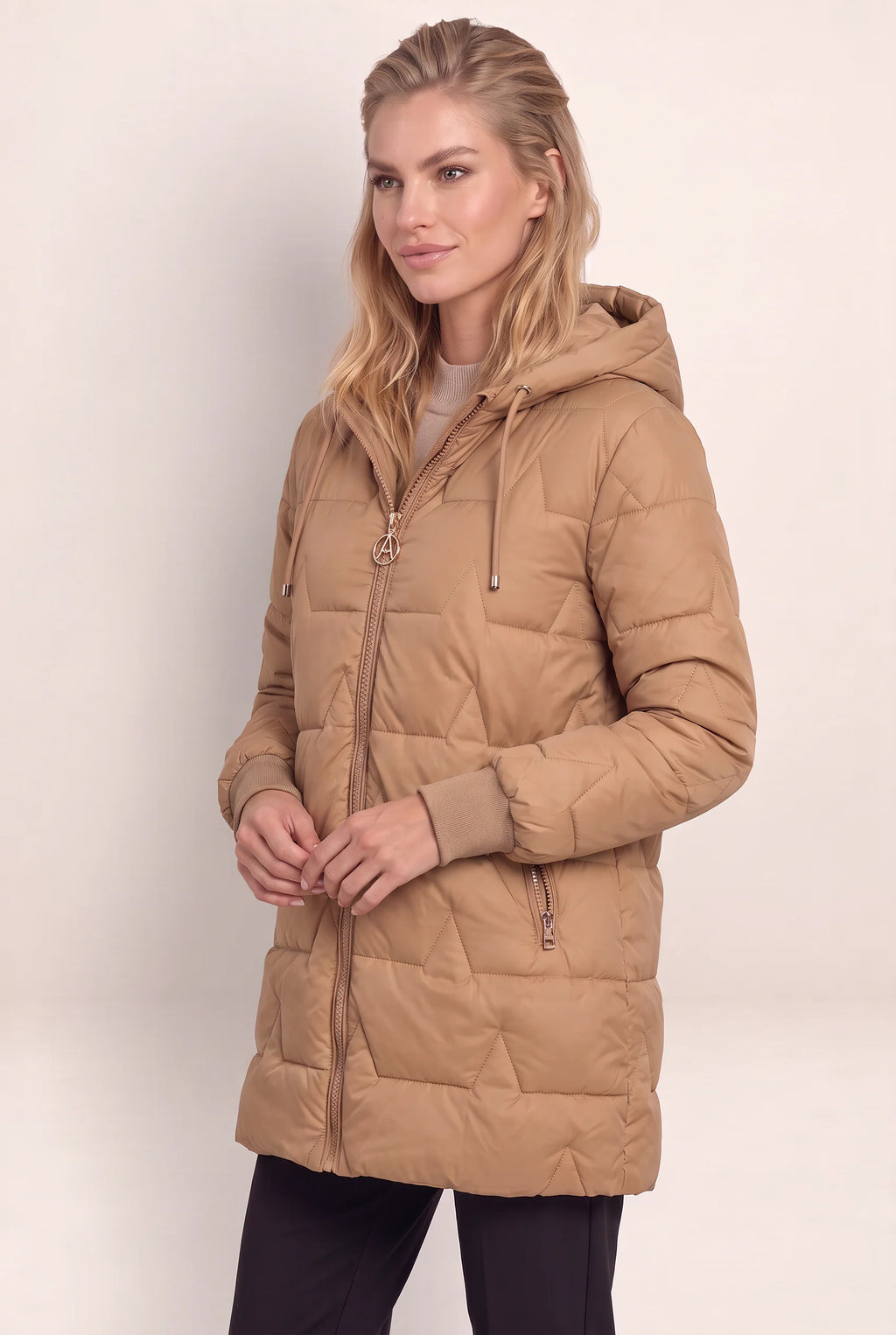 Women's Longline Hooded Puffer Coat for Ultimate Warmth