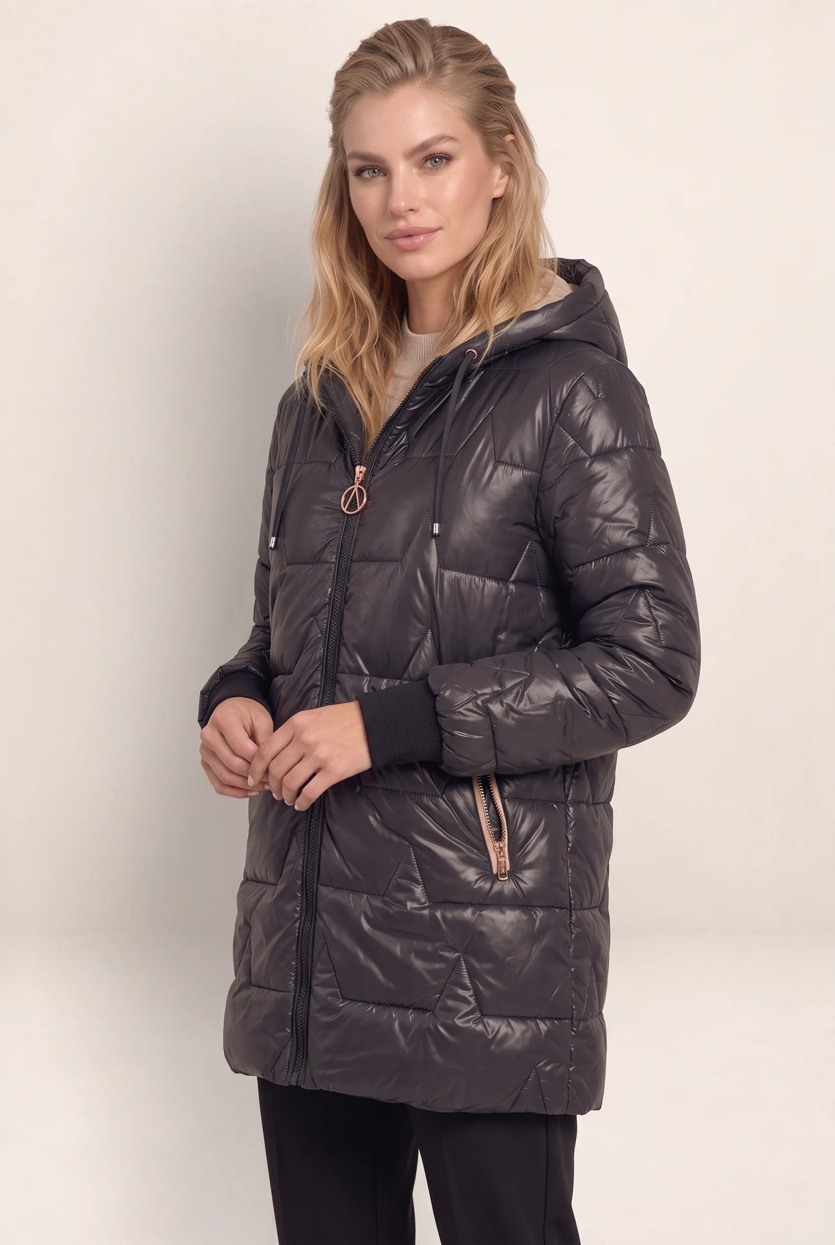 Women's Longline Hooded Puffer Coat for Ultimate Warmth