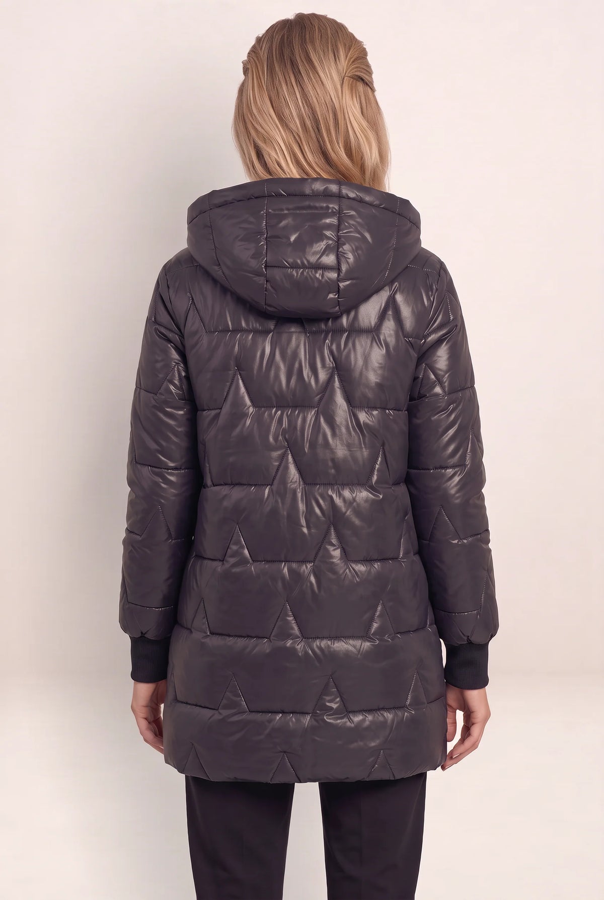 Women's Longline Hooded Puffer Coat for Ultimate Warmth