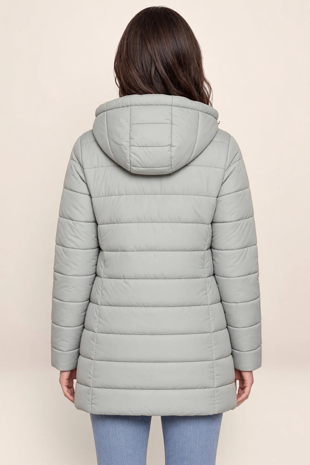 Women's Longline Quilted Winter Puffer Coat
