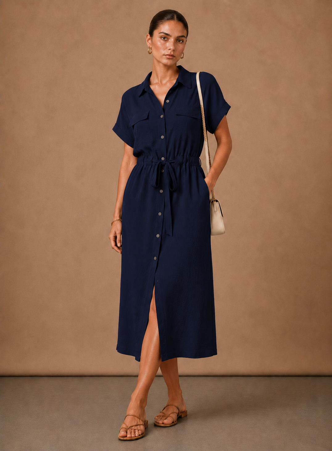 Women's Sleeveless Formal Dress – Elegant Lightweight