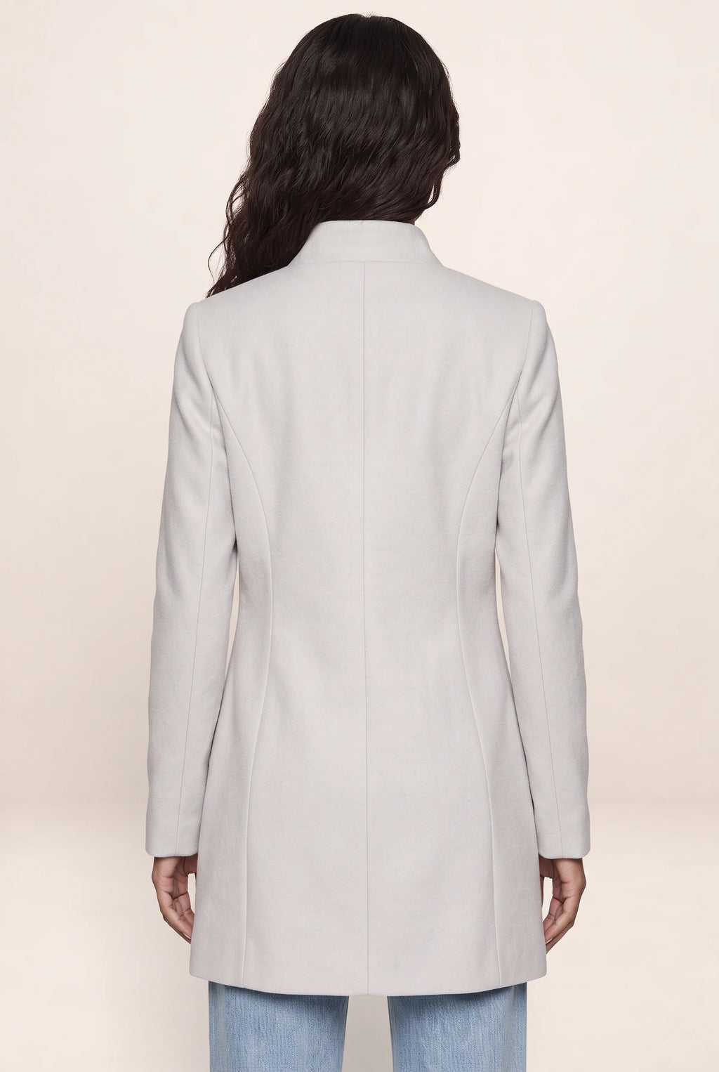 Women’s Tailored Coat – Button Front Longline Jacket
