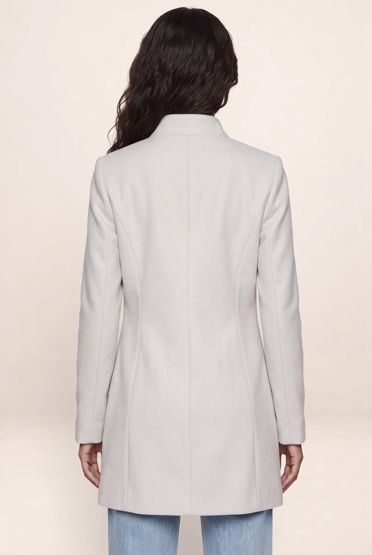 Women’s Tailored Coat – Button Front Longline Jacket